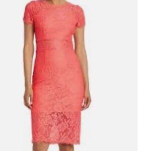 2/$30 GUC - NSR Short Sleeve Lace Midi Dress (Size L)